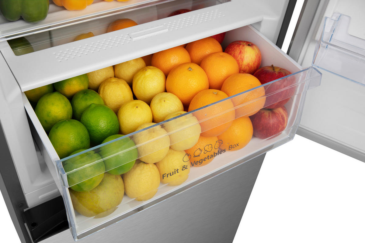 SIDE-BY-SIDE 59,5/201,7/57,9 cm RB440N4ACC  - Edelstahlfarben, Trend, Glas/Kunststoff (59,5/201,7/57,9cm) - Hisense