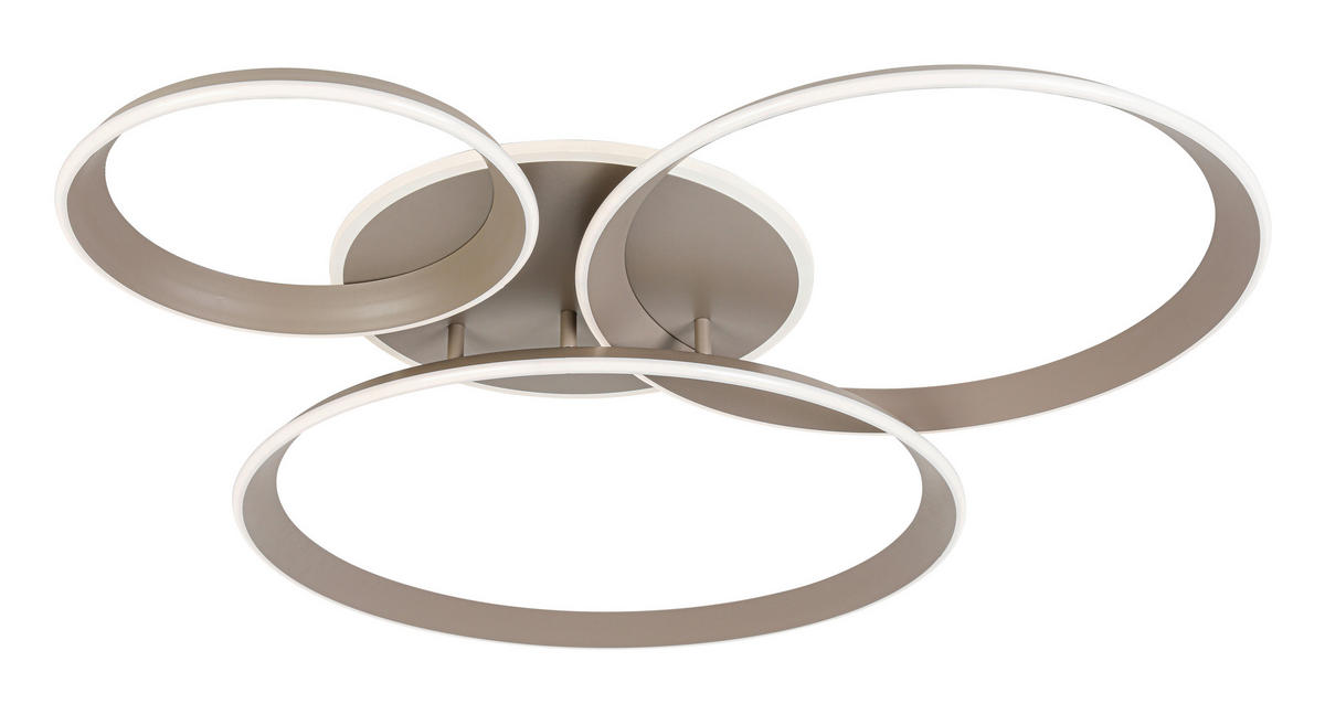 Plafonieră Cu Led 39 W    96/84/10 cm  - nisipiu, Design, plastic/metal (96/84/10cm) - Dieter Knoll