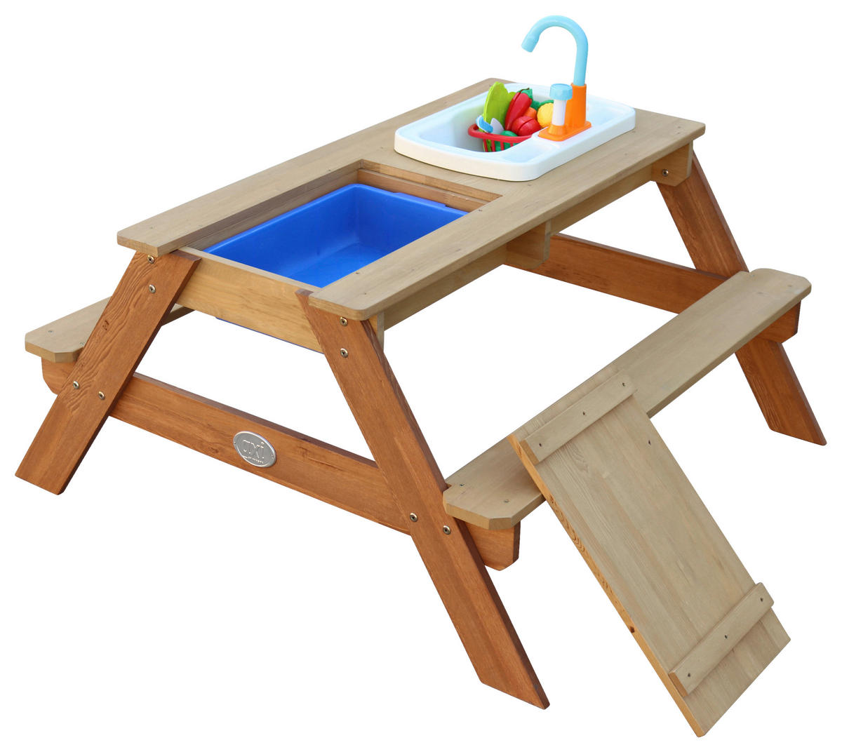 SAND- UND WASSERTISCH  - Braun, KONVENTIONELL, Holz/Kunststoff (97,5/50/95cm) - Ambia Garden
