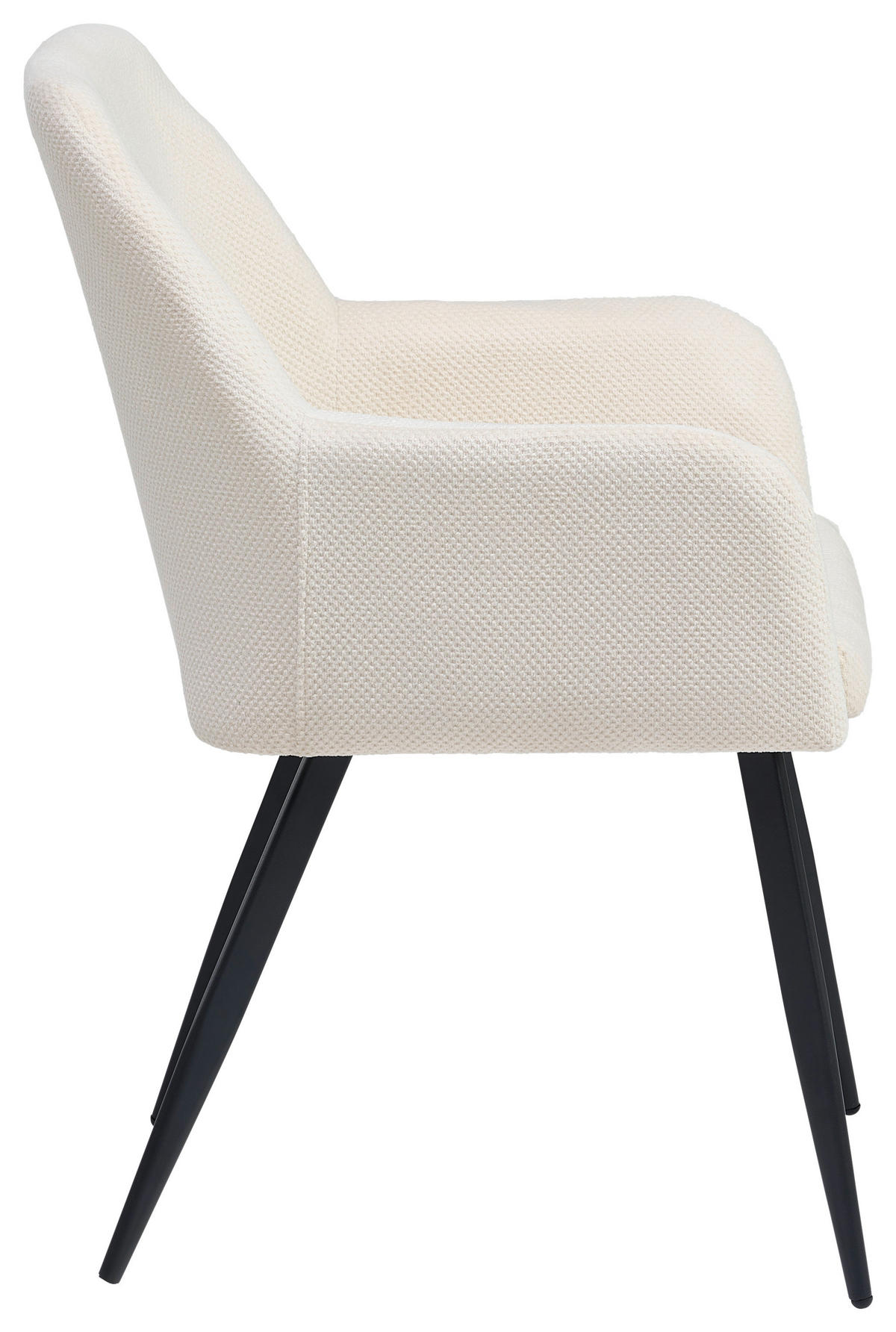 ŽIDLE S PODRUČKAMI, železo, tkaná látka, béžová, černá - černá/béžová, Lifestyle, kov/textil (56/87/60cm) - MID.YOU