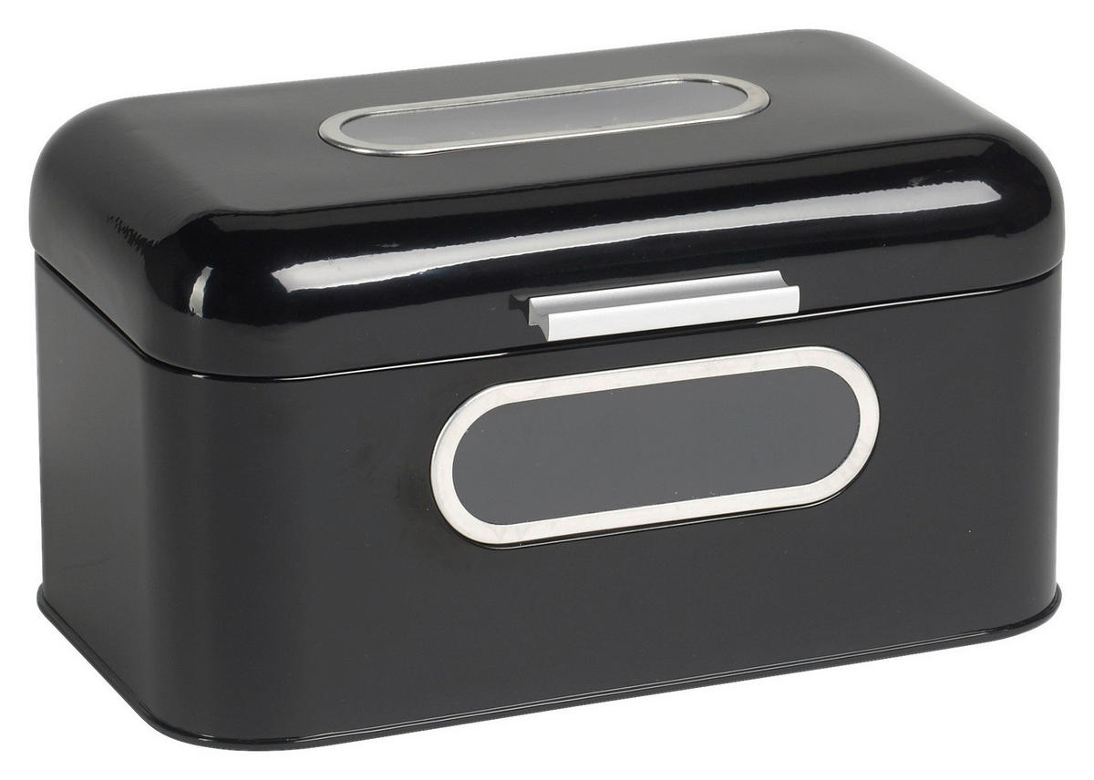 Chlebník  - čierna, Design, kov (30/20/16,5cm) - Echtwerk