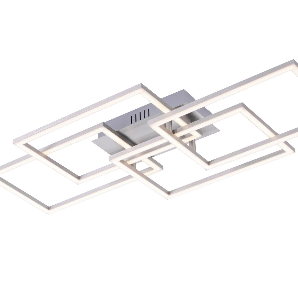 LED-DECKENLEUCHTE Iven 70/34,5/9,5 cm   - Alufarben, Design, Kunststoff/Metall (70/34,5/9,5cm)
