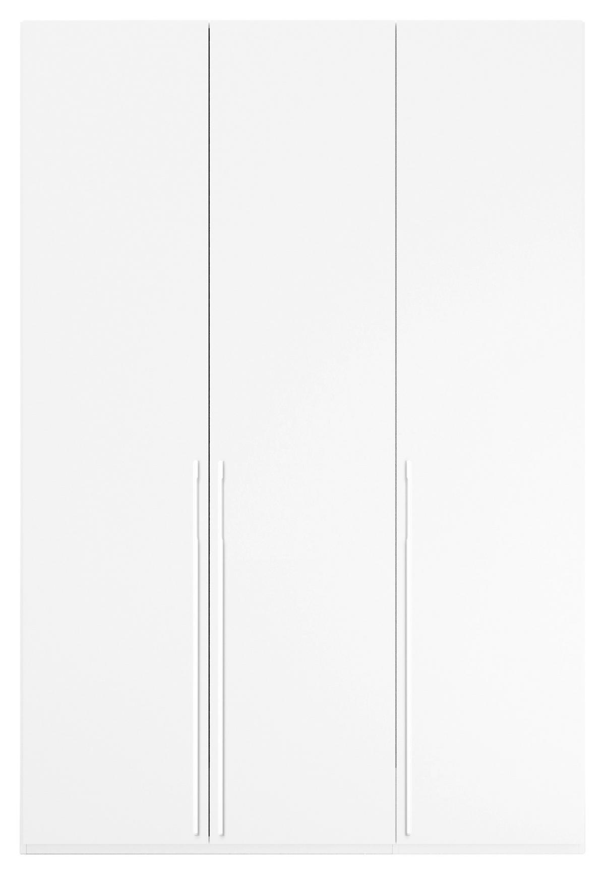 DREHTÜRENSCHRANK 151/235/60 cm 3-türig Weiß  - Weiß, Trend, Holzwerkstoff/Metall (151/235/60cm) - Novel