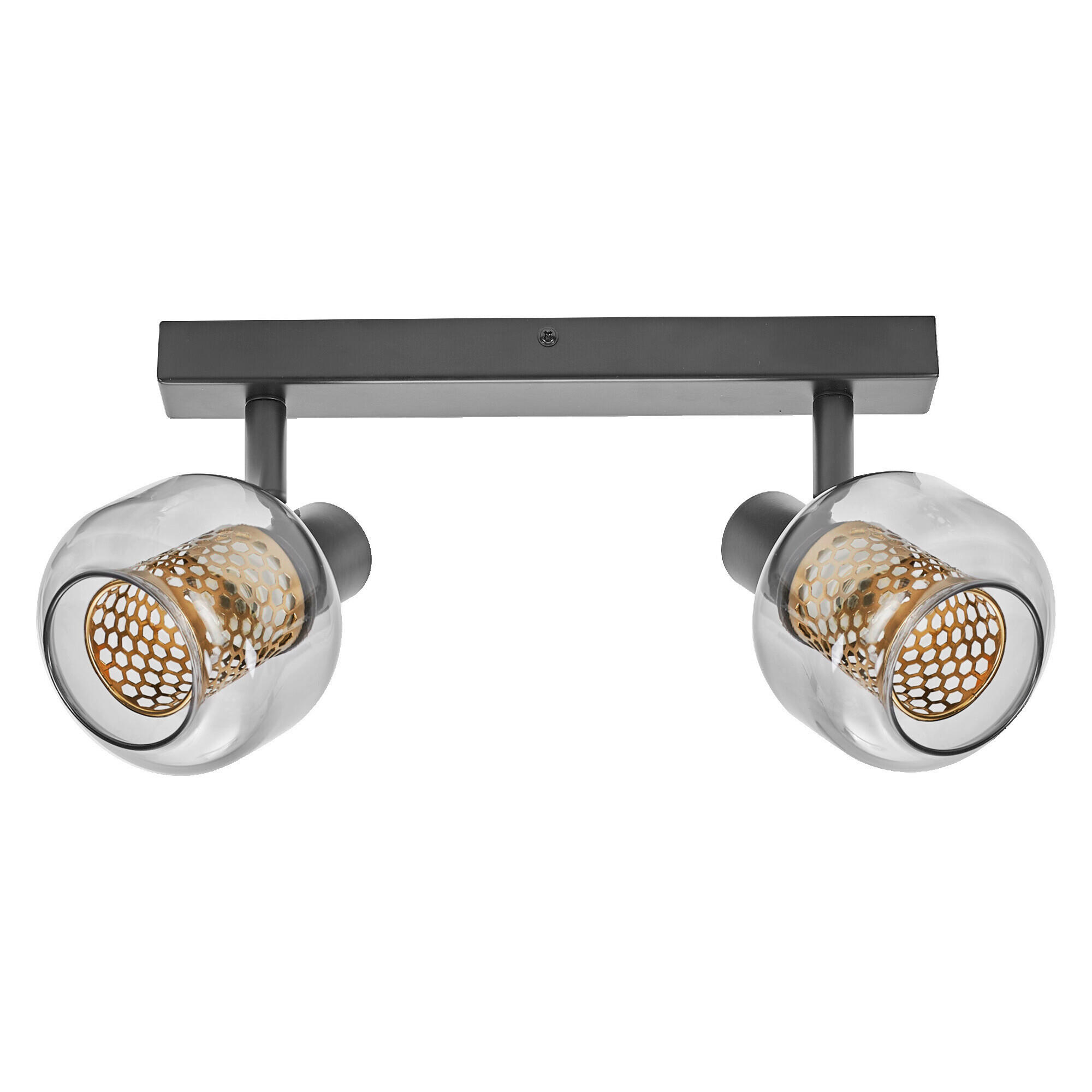 LED-STRAHLER 38,5/17,6/10,5 cm   - Schwarz, Basics, Glas/Metall (38,5/17,6/10,5cm) - Osram