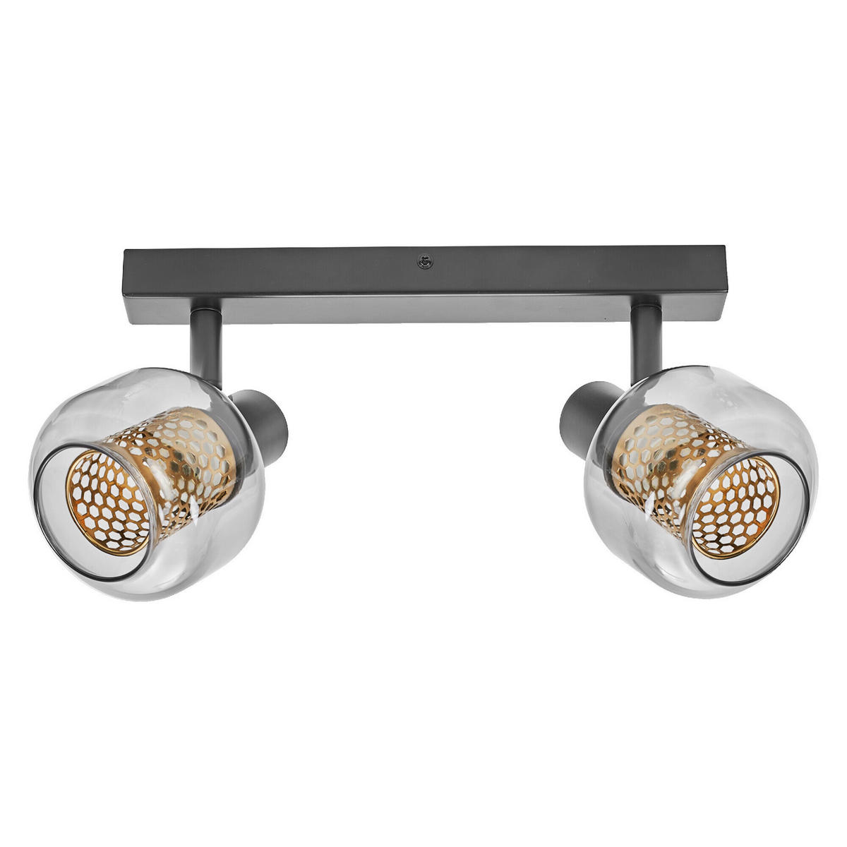LED-STRAHLER 38,5/17,6/10,5 cm   - Schwarz, Basics, Glas/Metall (38,5/17,6/10,5cm) - Osram
