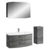 BADEZIMMER 4-teilig  in 131 cm  - Chromfarben/Graphitfarben, KONVENTIONELL, Glas/Holzwerkstoff (131cm) - Pelipal