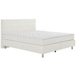 BOXSPRINGBETT 180/200 cm  in Beige  - Beige/Alufarben, KONVENTIONELL, Textil/Metall (180/200cm) - Carryhome