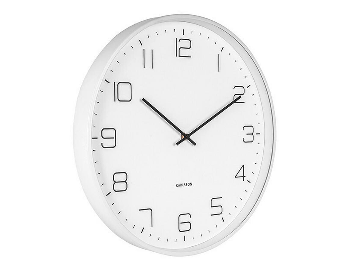 WANDUHR 40/40/4,5 cm   - Weiß, Basics, Metall (40/40/4,5cm) - Karlsson
