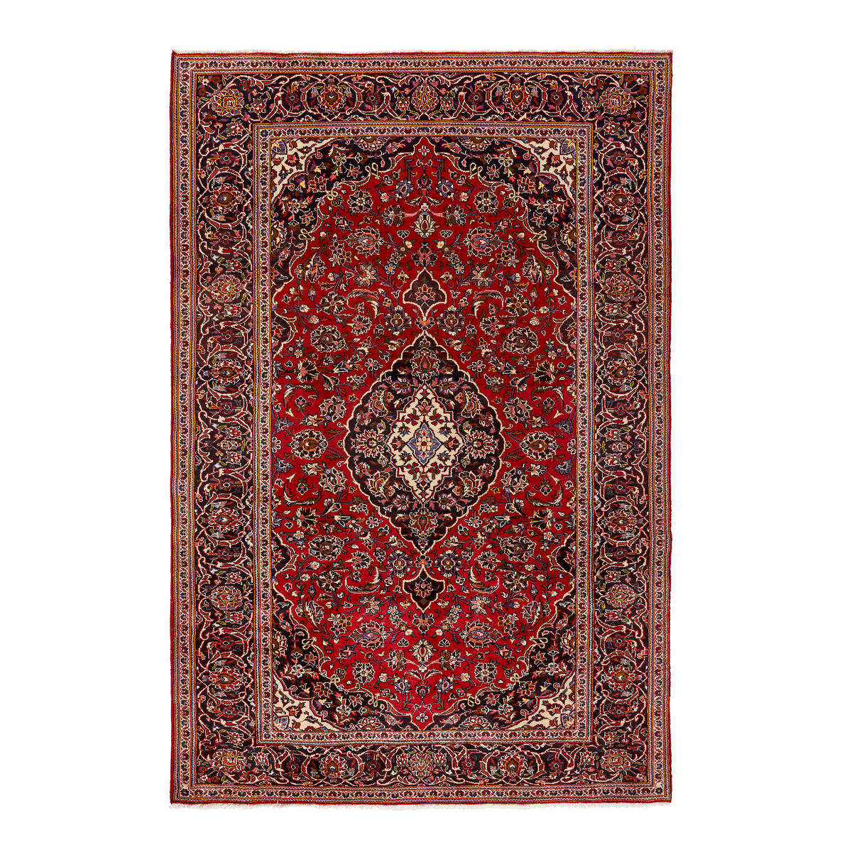 ORIENTTEPPICH 100/150 cm Keshan  - Rot, Lifestyle, Textil (100/150cm) - Cazaris