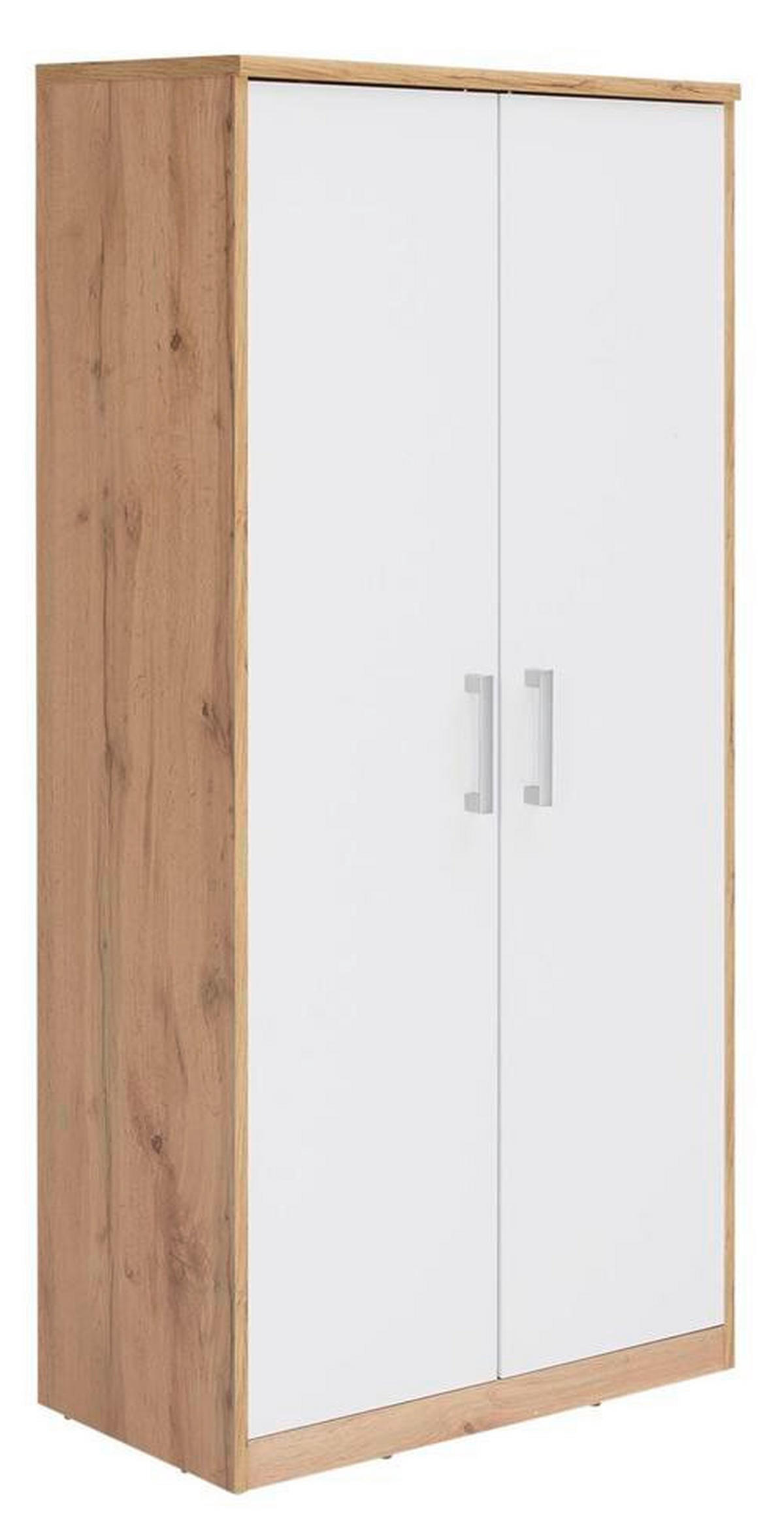 KOMMODE  in 72/148/36 cm  - Silberfarben/Eiche Wotan, Basics, Holzwerkstoff/Kunststoff (72/148/36cm) - Xora