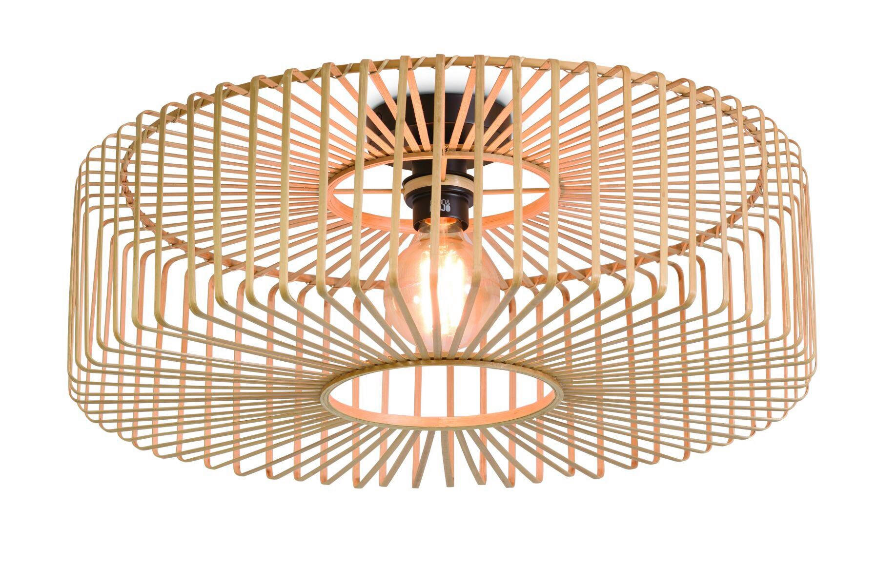 STROPNÍ SVÍTIDLO, 60/20 cm  - přírodní barvy, Trend, dřevo (60/20cm) - Good & Mojo