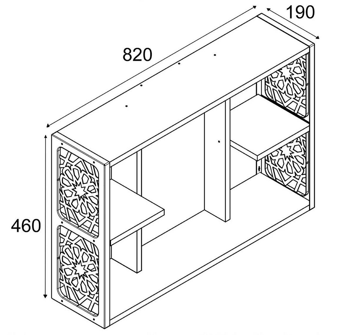 SPIEGELSCHRANK 82/46/19 cm  - MODERN, Holzwerkstoff (82/46/19cm) - MID.YOU