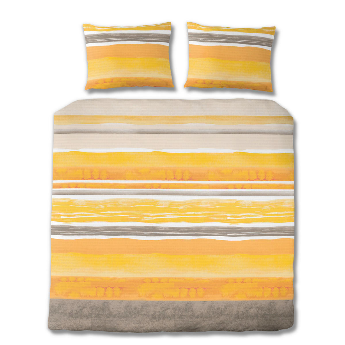 BETTWÄSCHE Seersucker 200/200 cm  - Orange, KONVENTIONELL, Textil (200/200cm) - Florella