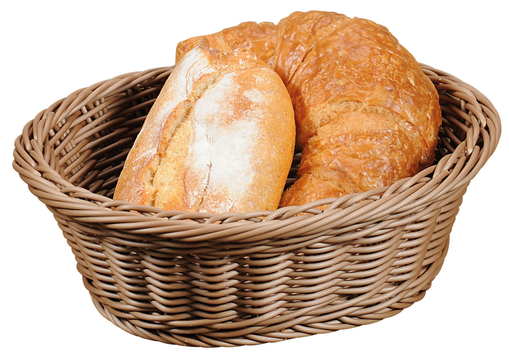 KOŠARICA ZA KRUH     25/20,5/8,5 cm         - rjavosiva, Basics, umetna masa (25/20,5/8,5cm) - Kesper