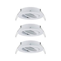 DECKENLEUCHTE 8,4 cm  - Alufarben/Weiß, Basics, Metall (8,4cm) - Paulmann