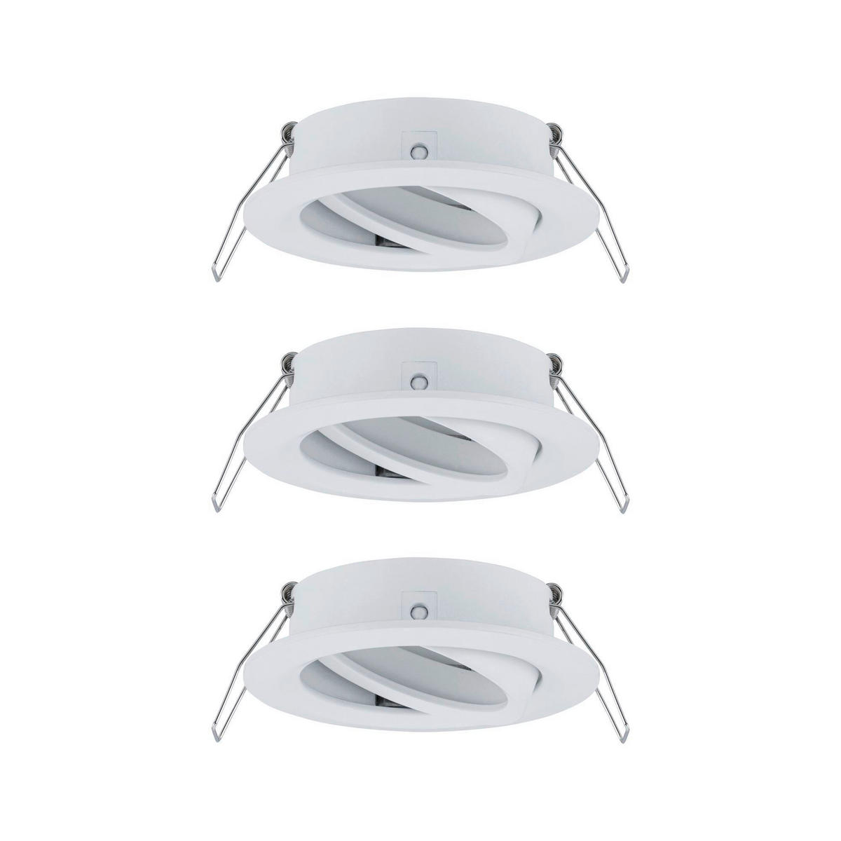 DECKENLEUCHTE 8,4 cm  - Alufarben/Weiß, Basics, Metall (8,4cm) - Paulmann