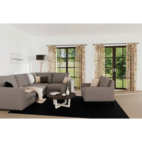 FERTIGVORHANG  halbtransparent  140/245 cm   - Hellgrau, Basics, Textil (140/245cm)