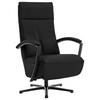 RELAXSESSEL in Leder Schwarz  - Schwarz, Design, Leder/Metall (76/112/83cm) - Beldomo Speed