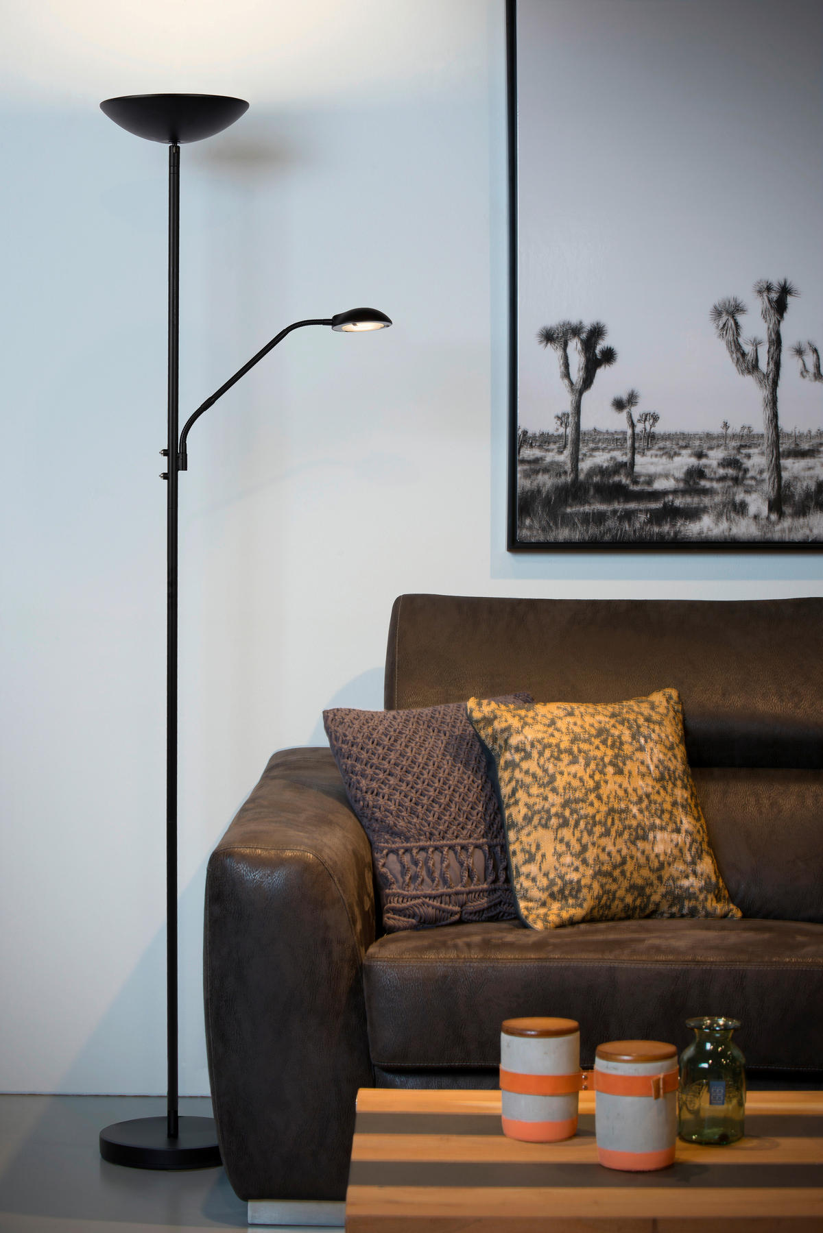 LED-STEHLEUCHTE ZENITH 25.4/53.2/180 cm   - Design, Metall (25.4/53.2/180cm) - Lucide