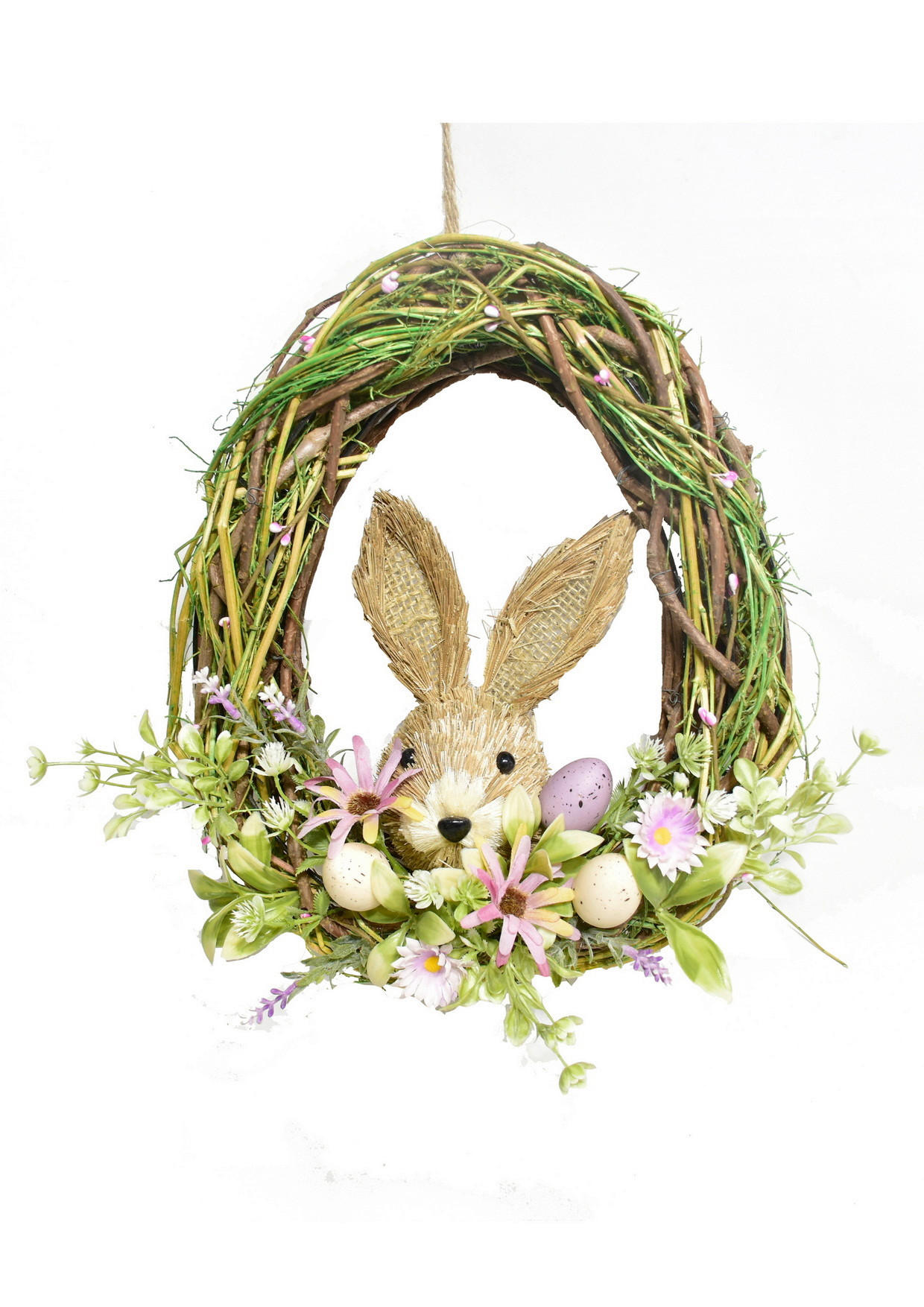 FRÜHLINGSKRANZ  - Hellgrün, LIFESTYLE, Naturmaterialien/Holz (27/33/10cm)