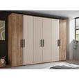 DREHTÜRENSCHRANK  in Eichefarben, Kaschmir  - Kaschmir/Eichefarben, Design, Holzwerkstoff/Metall (300,5/227,7/60cm) - Xora