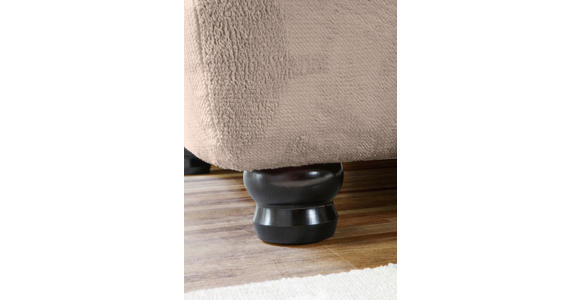 ECKSOFA Beige Plüsch Zierkissen, Rückenkissen, Rücken echt  - Dunkelbraun/Beige, KONVENTIONELL, Holz/Textil (190/288cm) - Carryhome