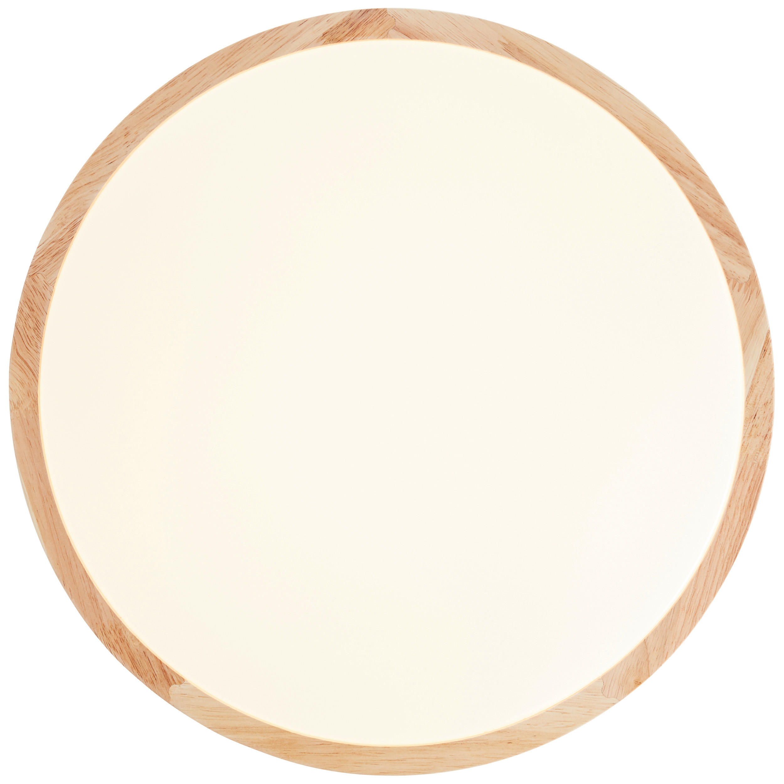 LED-DECKENLEUCHTE Laskos 38/9 cm   - Braun/Weiß, Natur, Holz/Kunststoff (38/9cm) - Brilliant
