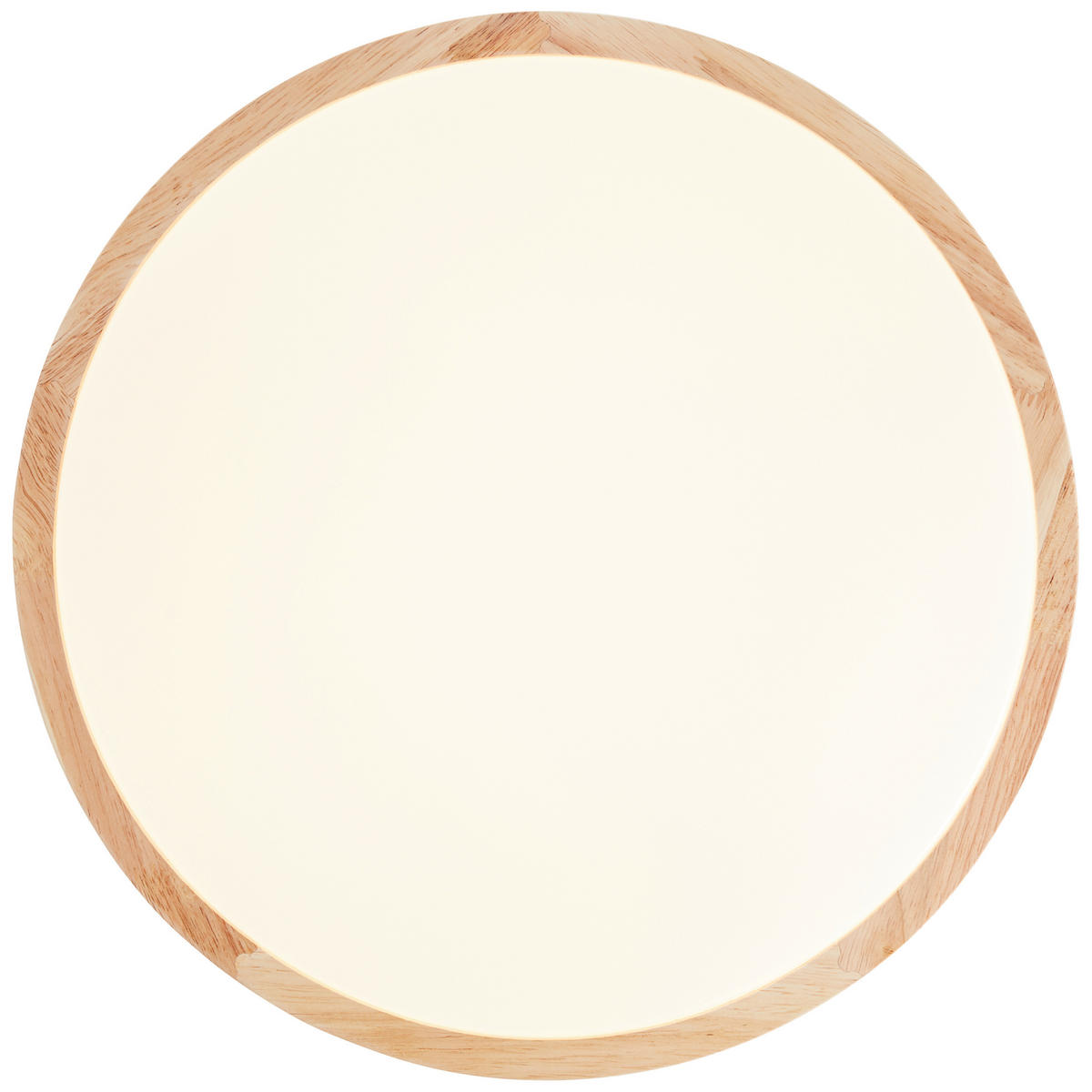 LED-DECKENLEUCHTE 38/9 cm   - Braun/Weiß, Natur, Holz/Kunststoff (38/9cm) - Brilliant