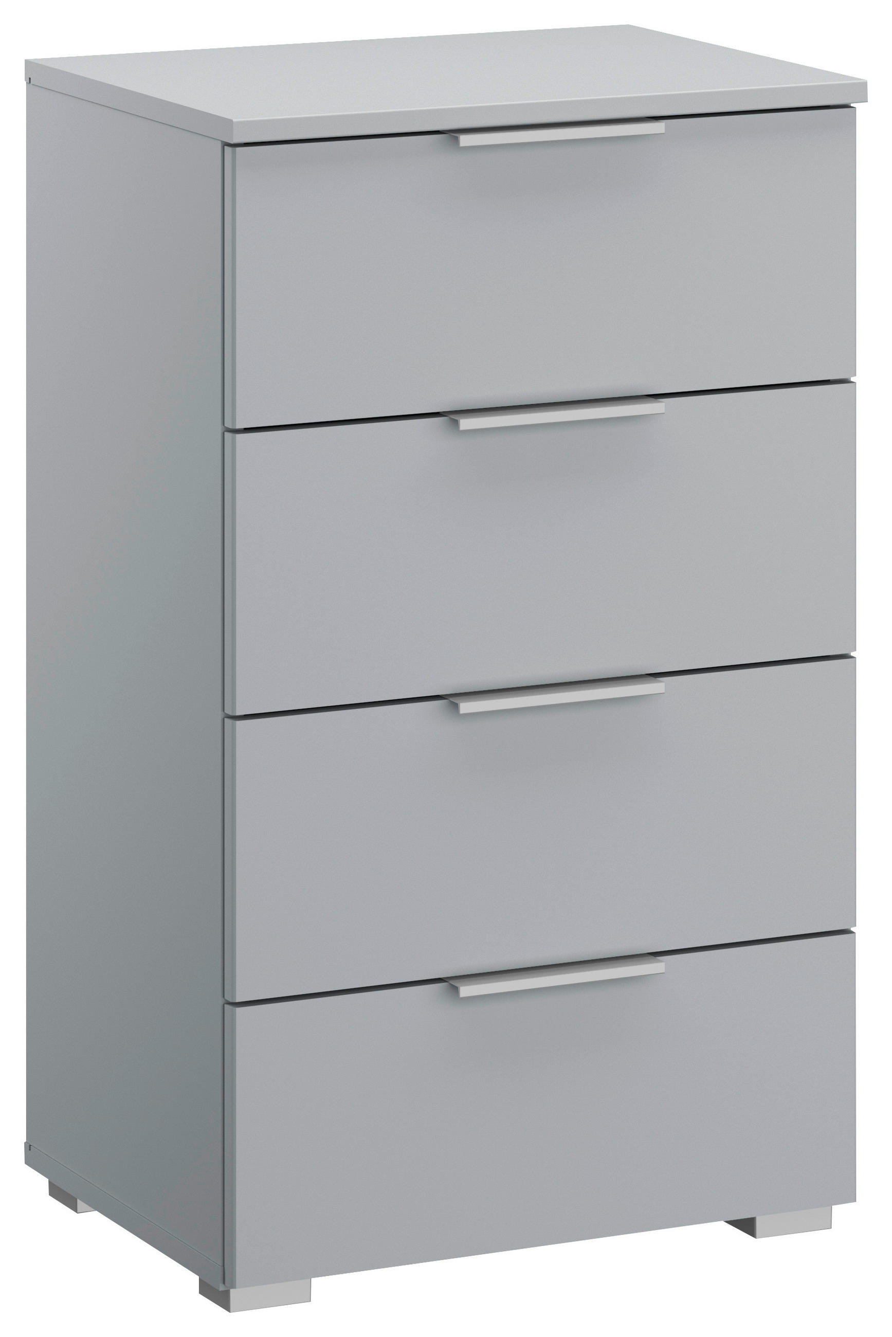 KOMMODE Rauch ALABAMA  in 47/81/42 cm  - Hellgrau/Alufarben, MODERN, Holzwerkstoff (47/81/42cm) - Rauch Möbel