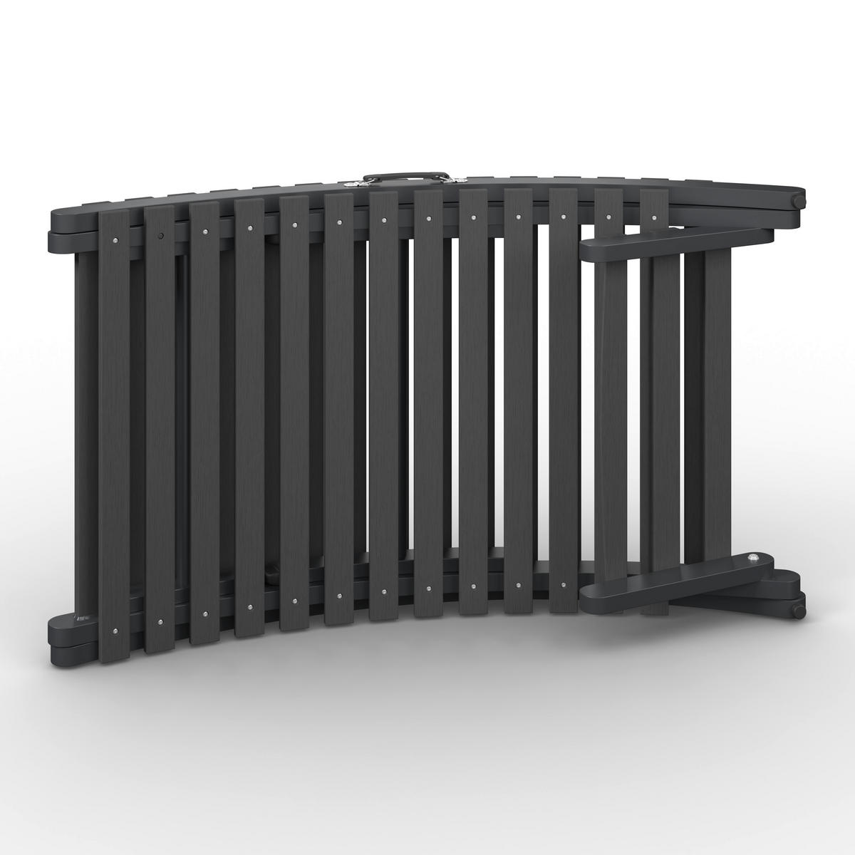 BAŠTENSKA LEŽALJKA  siva, tamnosiva   - tamnosiva/siva, Moderno, metal/tekstil (180/54/70cm) - Bessagi Garden