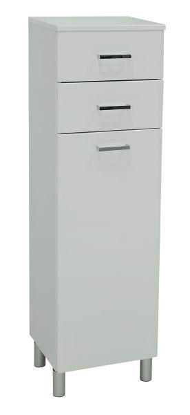 BOČNI ELEMENT  bijela  - bijela, Design, drvni materijal (35,2/123,6/33cm) - Xora