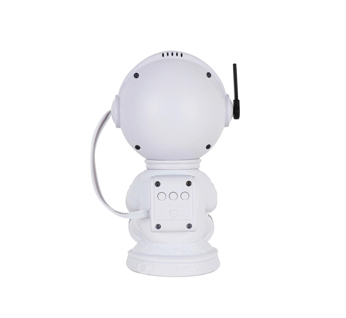 DEČJA STONA LAMPA - bela/srebrna, Trendi, plastika (12,5/20,5/11,5cm) - Novel