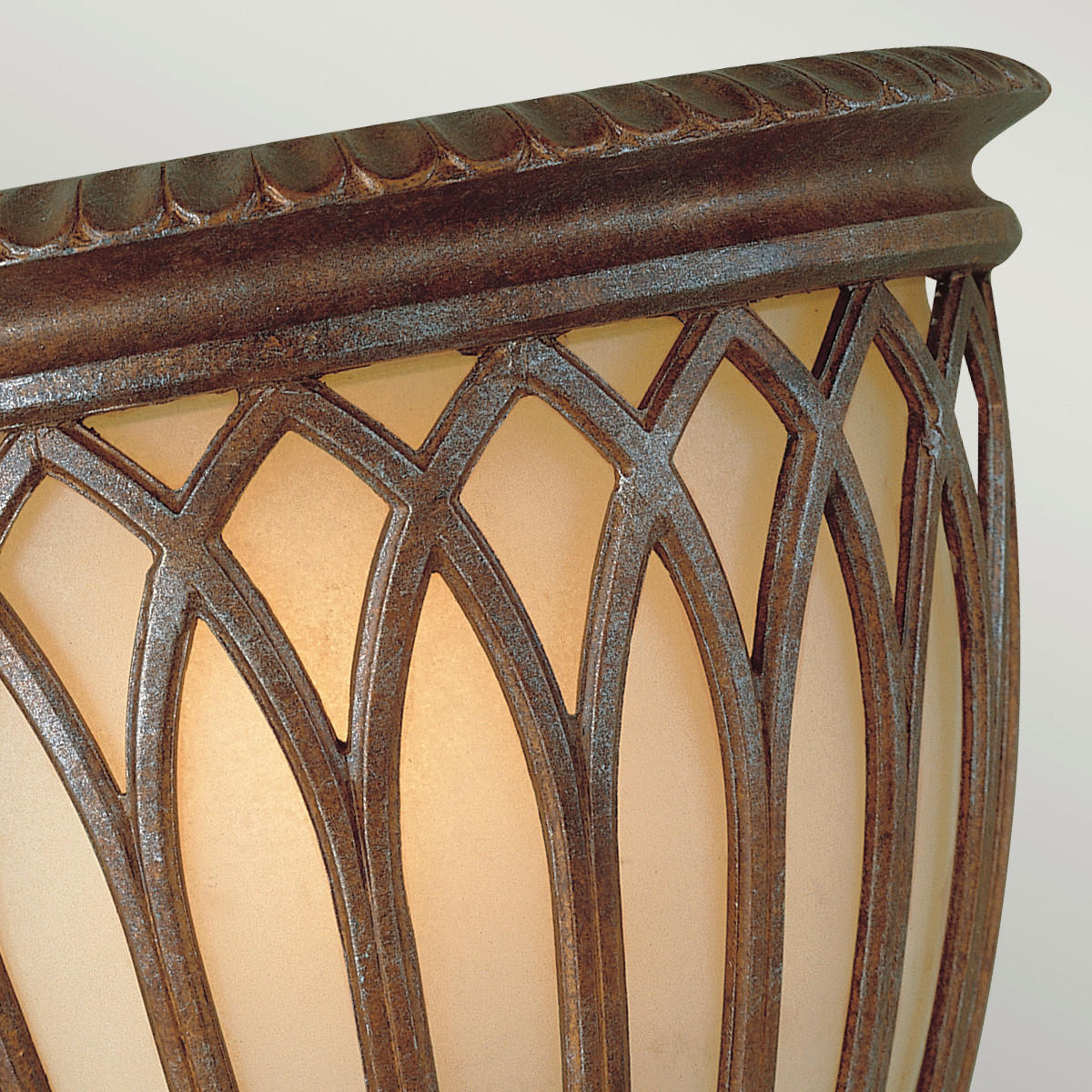 WANDLEUCHTE - Bronzefarben, Konventionell, Glas/Metall (27,9/15,2/34,3cm) - Elstead Lighting