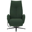 RELAXSESSEL in Textil Grün  - Anthrazit/Grün, Design, Textil/Metall (71/114/84cm) - Johann Jakob
