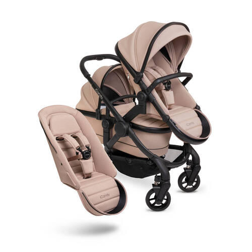 rok isporuke 60 dana  PEACH 7  - cappuccino/crna visoki sjaj, Basics, tekstil/plastika (75/55/39cm) - ICANDY