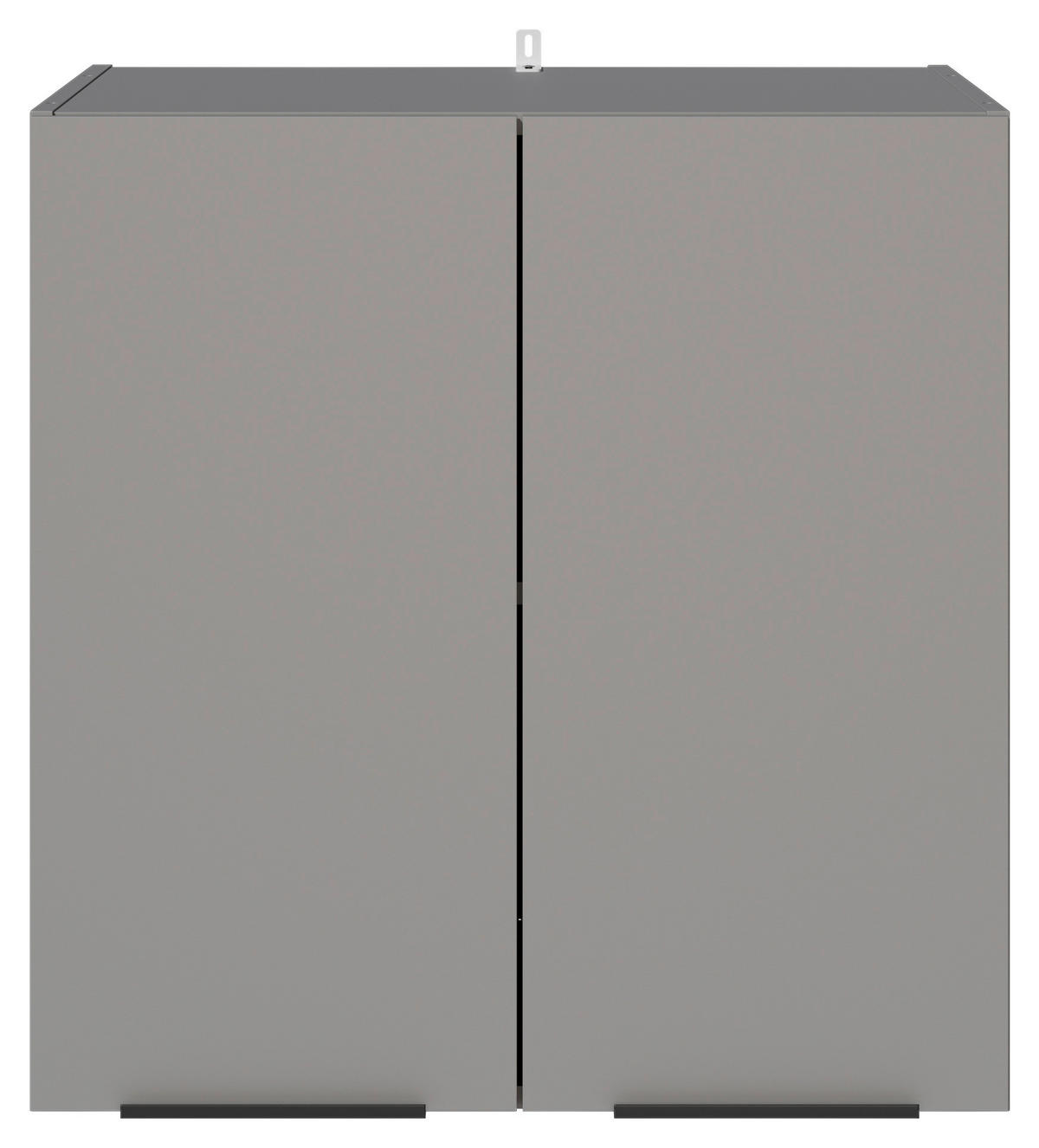 AUFSATZSCHRANK 70/70/68 cm   - Schwarz/Grau, Basics, Holzwerkstoff/Metall (70/70/68cm) - MID.YOU