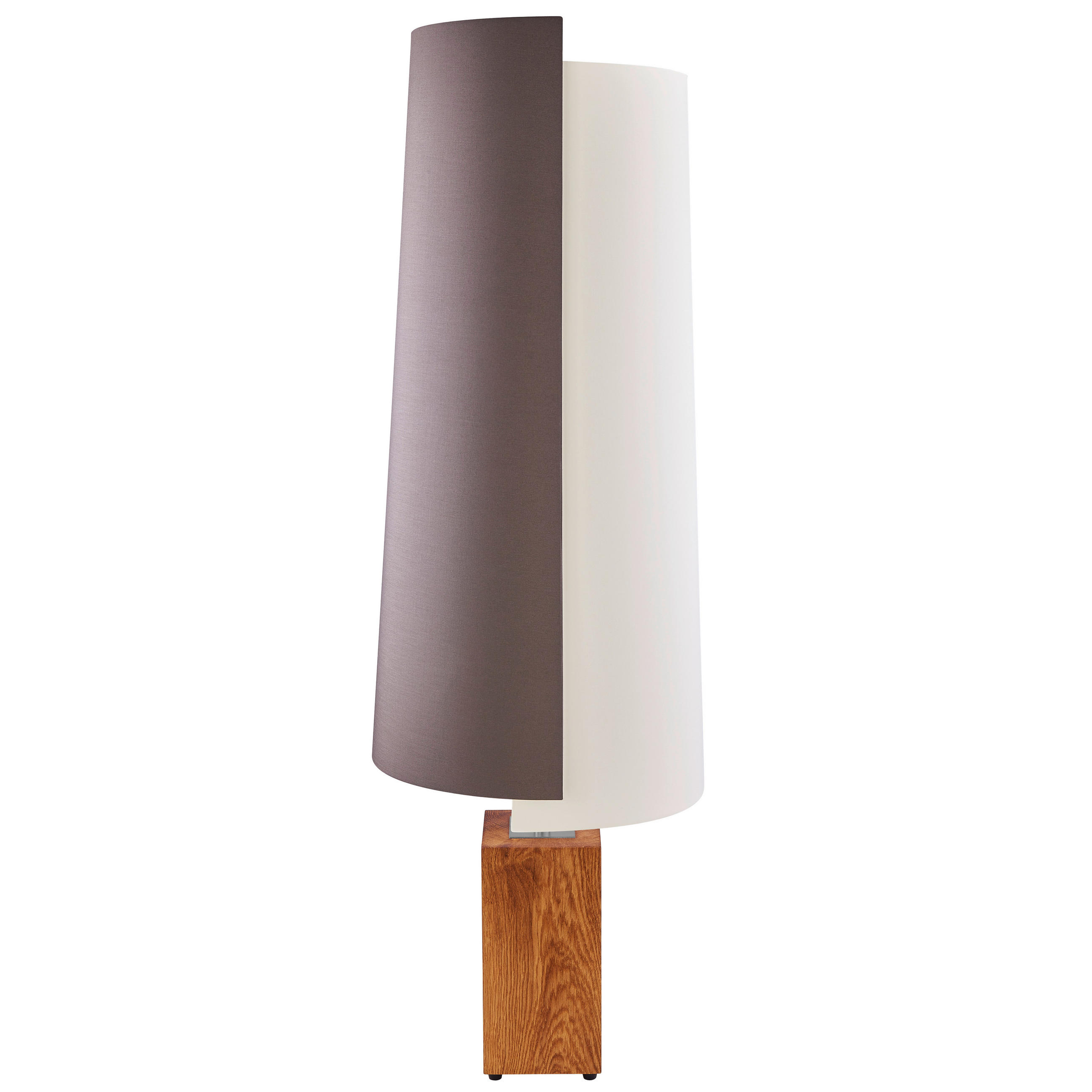 STEHLEUCHTE 40/120 cm    - Silberfarben/Creme, Basics, Holz/Textil (40/120cm) - Herzblut