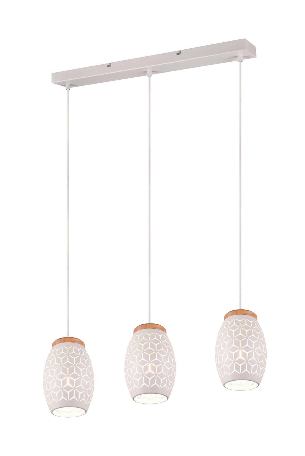 ZÁVĚSNÉ SVÍTIDLO, 71/15/150 cm  - bílá, Konvenční, kov (71/15/150cm) - Trio Leuchten