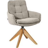 ARMLEHNSTUHL  in Cord  - Sandfarben/Eichefarben, Design, Holz/Textil (63/90/69cm) - Johann Jakob