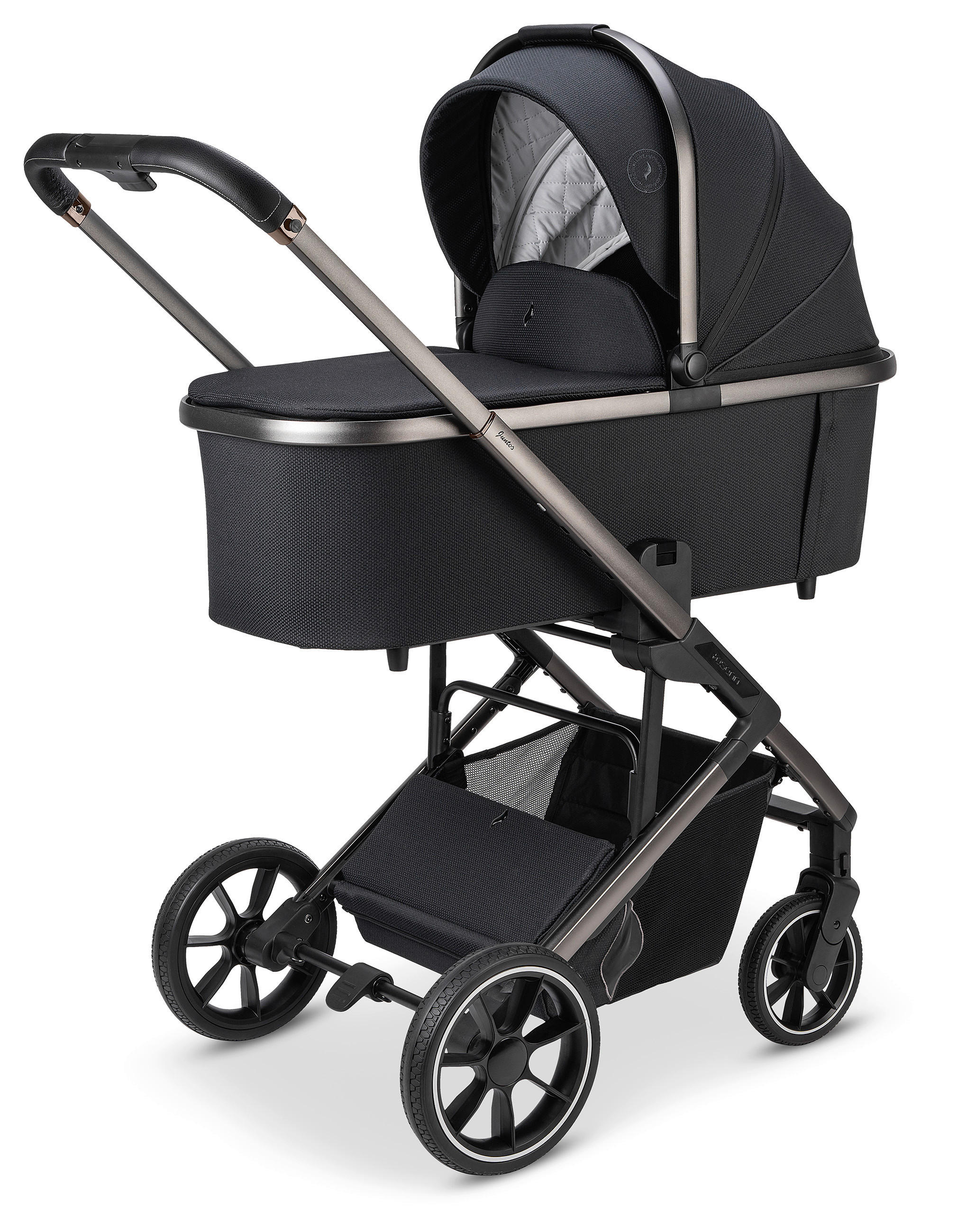 KOMBIKINDERWAGEN  Juntos  Coal  - Schwarz, Basics (84/97,5/53,5cm) - Osann