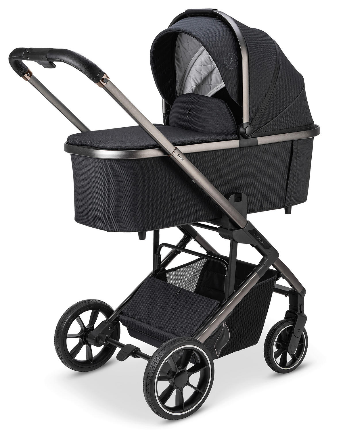 KOMBIKINDERWAGEN  Juntos  Coal  - Schwarz, Basics (84/97,5/53,5cm) - Osann