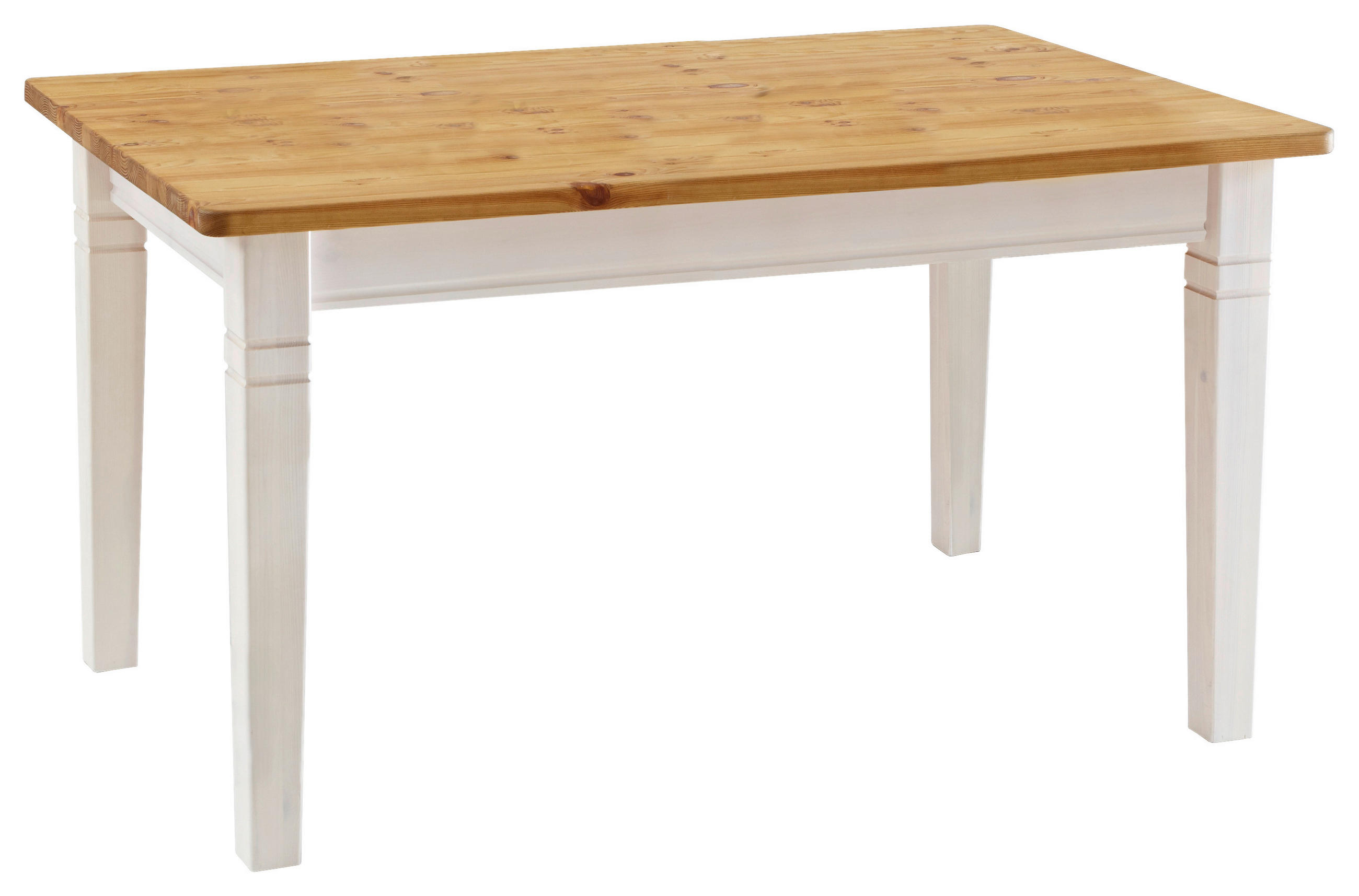 ESSTISCH in Holz 120/78/78 cm  - Laugenfarbig/Weiß, ROMANTIK / LANDHAUS, Holz (120/78/78cm) - Boxxx