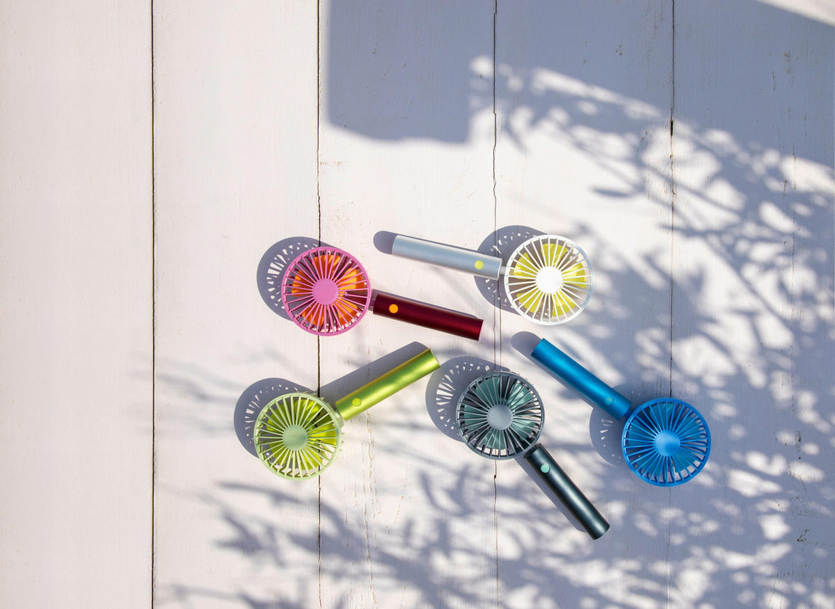 HANDVENTILATOR - Blau, Basics, Kunststoff/Metall (9,7/4,1/22,2cm)