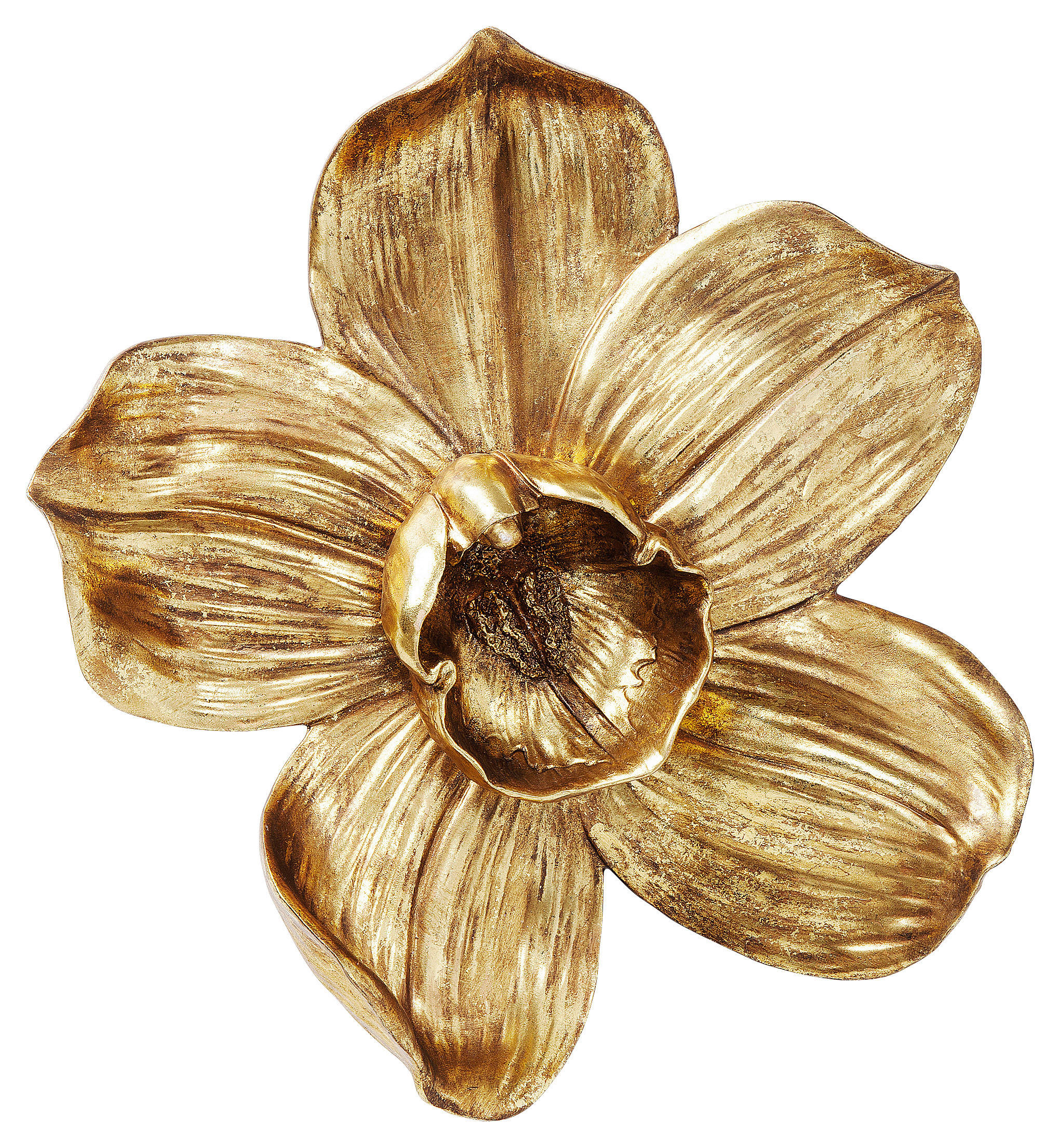 WANDDEKO Kunststoff  - Goldfarben, Design, Kunststoff (40,1/44,3/12cm) - Kare-Design
