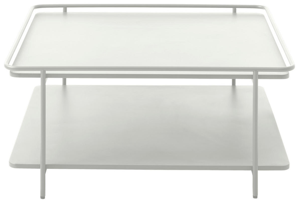 COUCHTISCH 75/75/34,3 cm quadratisch Creme  - Creme, Basics, Metall (75/75/34,3cm) - Xora