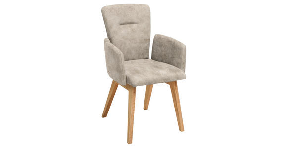 ARMLEHNSTUHL in Holz, Textil Naturfarben - Naturfarben, KONVENTIONELL, Holz/Textil (57/91/66cm) - Dieter Knoll