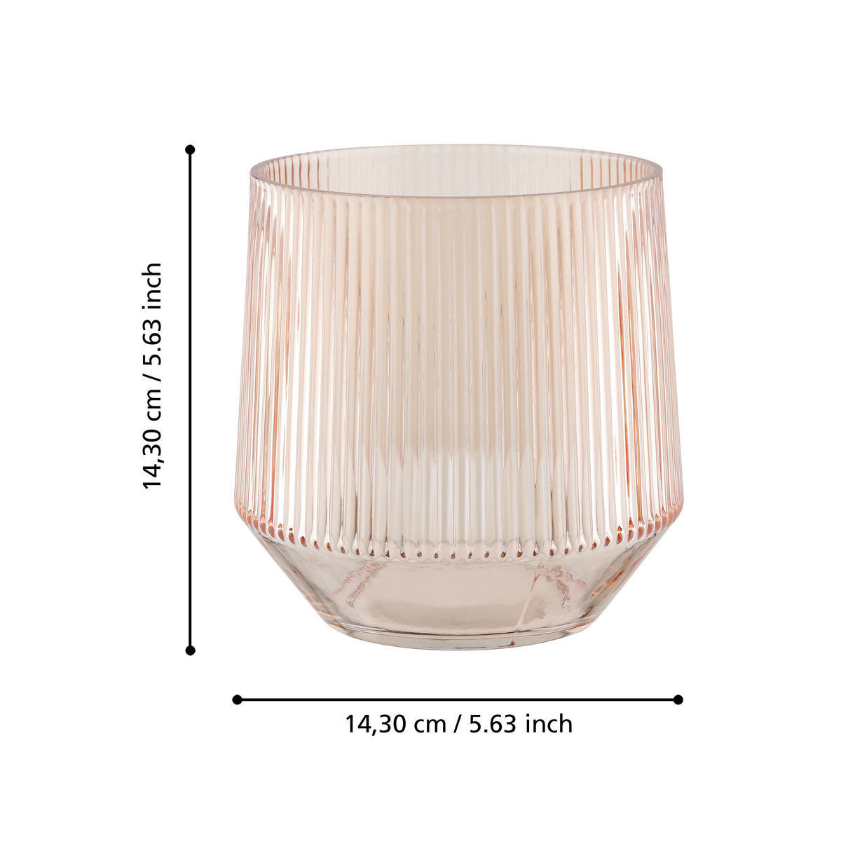WINDLICHT - Pink, LIFESTYLE, Glas (14,3/14,3cm)