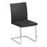 SCHWINGSTUHL in Leder, Metall Chromfarben, Schwarz - Chromfarben/Schwarz, Design, Leder/Metall (48/87/54cm) - Bacher SCHWINGSTUHL in Leder, Metall Chromfarben, Schwarz - Chromfarben/Schwarz, Design, Leder/Metall (48/87/54cm) - Bacher