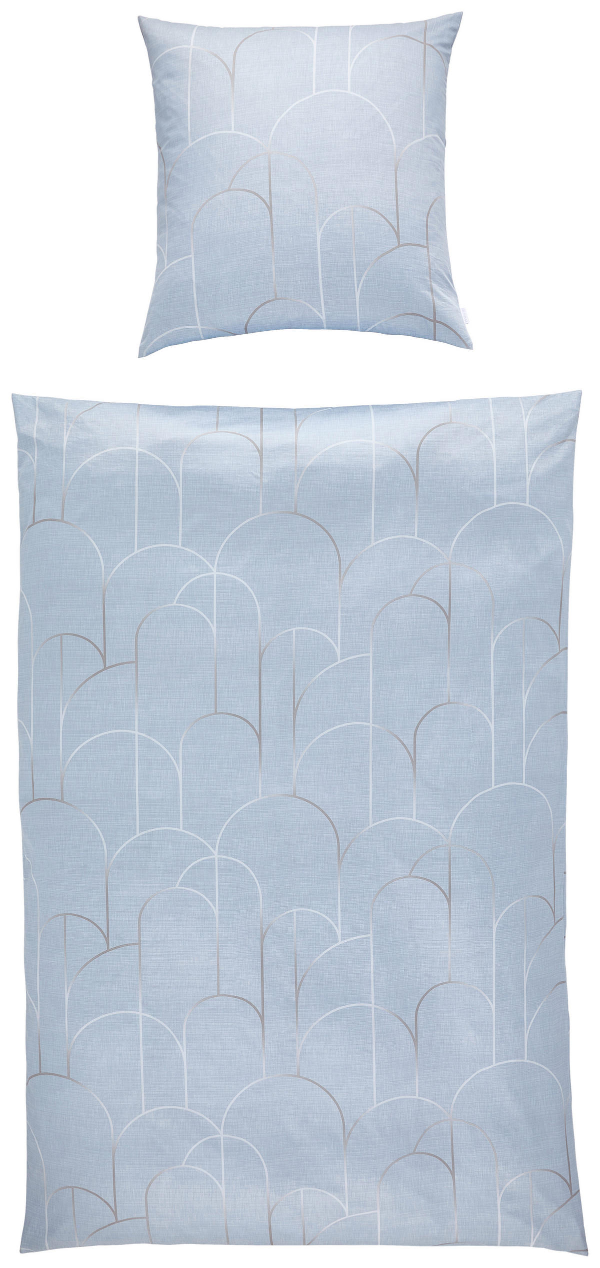 BETTWÄSCHE ATELIER Makosatin 135/200 cm  - Silberfarben, Design, Textil (135/200cm) - Estella