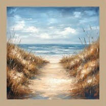 Euroart Metallbild Baltic Sea II Mehrfarbig 30x30x2 cm